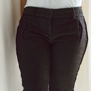 Size 4 Straight Leg Black/Gray Wool Pants